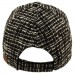 CC Everyday Woven Knit Fabric Baseball Sun Visor Ball Cap Adjustable Hat Black  eb-25083385