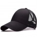 2018 CC Glitter Ponytail Baseball Cap  Snapback Hat Summer Mesh Casual Caps  eb-08331588
