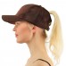 New Summer Ponycap Messy High Bun Ponytail Glitter Mesh Trucker Baseball Cap Hat  eb-95848305