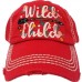 HITW  Vintage Distressed Ball Cap Hat  "WILD CHILD"  eb-35353416