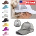 Adjustable Summer  Glitter Ponytail Baseball Cap Messy Bun Snapback Hat US  eb-42915938