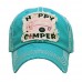 ADJUSTABLE HAPPY CAMPER BASEBALL CAP HAT BLACK BLUE PINK BEIGE/OFF WHITE CAMO  eb-74795065