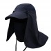 US Fishing Hat Outdoor Sport Sun Protection Neck Face Flap Cap Wide Brim Hat Cap  eb-86542296