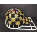 Vtg Sequin Hat Colorblock 90s Beaded Baseball Cap Shiny Checkered Festival  eb-09572384