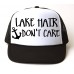 Lake Hair Don't Care Black White Trucker Snapback Baseball Cap   eb-78371916