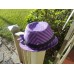 's Purple silver black band Fedora/Trilby Striped Hat with  side Bow   eb-90313910