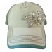 Olive and Pique Bling Ball Cap Lovely Large Jeweled Abstract "Butterfly" Design  eb-45164118