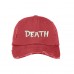 DEATH Distressed Dad Hat Embroidered Low Profile Cadaver Cap Hat  Many Colors  eb-04649274