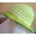 Hamdmade crochet women's multi green color cotton sun hat with brim.  eb-24359569