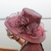 EP_ Lady Wide Brim Flower Sun Hat  Wedding Tea Party Church Travel Cap Clev  eb-51652962