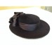 Vintage 1980s FRANK OLIVE Neiman Marcus Black Fur Dress Hat w/ bow Size 6¾ Small  eb-86962672