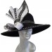 's Designer Dress Satin Ribbon All Year Around Dressy Church Hat Black  eb-04273205