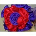 CRUSHABLE RED AND PURPLE HAT LARGE BRIM LADIES OF SOCIETY WITH REMOVABLE BAND  eb-99534211