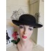 's Deborah New York Black Fancy Church/Dress/Wedding Hat with Veil  eb-30808855