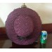 Nubiano New York Metallic Burgundy Wine Plum Wide Formal Fashion Church Hat  eb-23235191