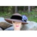 s Brown Hat Wool Felt W/ Flower Accent  eb-95595141