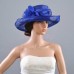 Vintage  Feather Kentucky Derby Wedding Church Dress Sun Hat Wide Brim  eb-23582063