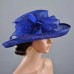 Vintage  Feather Kentucky Derby Wedding Church Dress Sun Hat Wide Brim  eb-23582063