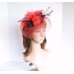 High Quality Kentucky Derby Wedding Polyester Feather Fascinator Turquoise/White  eb-83148812