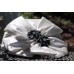 Whittall & Shon Kentucky Derby Church Special Occasion Hat Black Tan Bow  eb-67928696