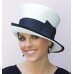 Wedding hat  Church Hat 's Black & White Hat Mad Hatter Cloche tailored hat  eb-77243333