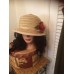WOMAN'S WOVEN SUN HAT Fabric Flower Soft Crushable  eb-40995995