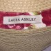 Laura Ashley Straw Sun Hat Wide Brim Floppy Beach Garden with Pink Tie Off NICE  eb-04231415