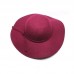 Vintage 's Ribbon Wide Brim Wool Felt Bowler Fedora Hat Floppy Cloche   eb-25930595