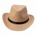   Straw Cowboy Cap Hat Wide Brim Summer Sun Beach Hat Modern  eb-87684729