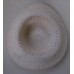 vtg Soft White w multi color raffia braid summer hat floppy wide can fold travel  eb-84573674