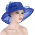 US Vintage  Wide Brim Derby Sun Casual Hat Wedding Tea Party Church Cap  eb-55476522