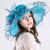 Hot s Casual Summer Organza Flower Sunhat Wide Brim Hat Ultravioletproof  eb-79764306