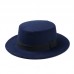 Flat Top Wool Boater  Pork Pie Wide Hat Hats  Brim Fedora S Sailor New  eb-04422856