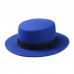 Flat Top Wool Boater  Pork Pie Wide Hat Hats  Brim Fedora S Sailor New  eb-04422856