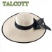 Straw Hat For  Summer Casual Wide Brim Sun Cap With Bowknot Ladies Vacatio  eb-43943532