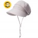  Summer Sun Girl Hat Visor Linen Bucket Packable Wide Brim Uv Cap Strap  eb-98042934