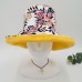 Lady Wide Brim Bucket Hat Linen Cotton Floral Summer Reversible Sun Holiday Caps  eb-79663927