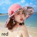 Lady Wide Brim Bucket Hat Floral Thin Bowknot Reversible Foldable Sun Beach Cool  eb-44603511