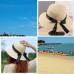  Summer Anti  UV Cap Bow tie Panama Wide Brim Beach Cap Sun Hat  eb-39765714