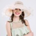's Organza Sunscreen Ladies Sunshade Cap Flower Travel Beach Hats 5 Colors  eb-93512778