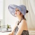  Vintage Polka Dot Sun Hat Adjustable Foldable Outdoor Wide Brim Beach Cap  eb-52857085