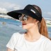 Fashion  Tennis Cap Wide Brim Visor Sun Plain Hat Adjustable Summer AntiUV  eb-15741130