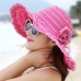  Lady Wide Brim Sun Hat Cap Summer Beach Floral Foldable Holiday  eb-97630854