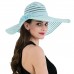 Summer s Ladies Wide Large Brim Sun Hat Soft Floppy Elegant Stripe Hat T238  eb-68002260