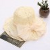 Fashion Lace Flower Sunshade Breathable Mesh Hat Outdoor Sun Protection Sun Hat  eb-37896800