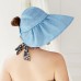 Floral Sun Hats Ruffled Adjustable Wide Brim Caps Foldable Outdoor Hot  eb-45603303