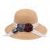  Floppy Sun Beach Bowknot Straw Hats Wide Brim Packable Summer Cap U6B3  eb-84747966