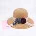  Floppy Sun Beach Bowknot Straw Hats Wide Brim Packable Summer Cap U6B3  eb-84747966
