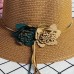  Sun Hats Flower Wide Brim Straw Cap Foldable UV Protection Beach Vacation  eb-13068179