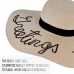  Beach Straw Hat Wide Brim Embroidery Outdoor Summer Straw Hat Beach Cap  eb-17020936